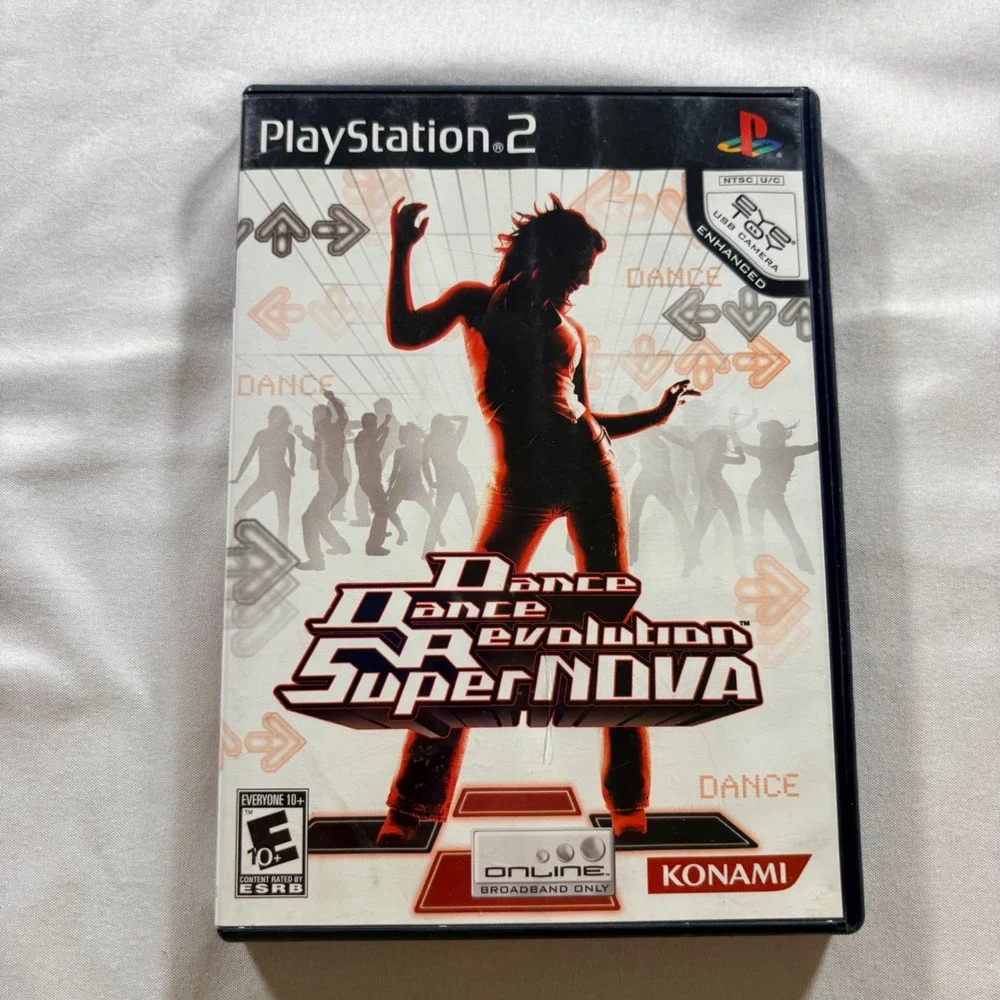 Konami Dance Dance Revolution SuperNOVA PlayStation 2 PS2 Game CIB Scratched